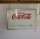 Vintage 1950/60s Coca Cola Vending Machine Face Plate Lighted Sign (33 x 24)