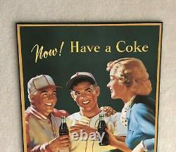 Vintage, 1950, Coke, Paper, Poster Sign, Pro-Mounted, Ready to hang, EX/EX+