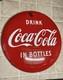 Vintage 1950's 24 Porcelain Coca Cola In Bottles Button Sign Coke Advertising