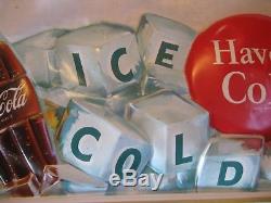 Vintage, 1950's-60's Coca-Cola, Ice Cold Pause-Refresh 3-D Vacuform Plastic Sign
