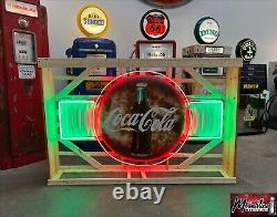 Vintage 1950's COCA COLA Coke Button Neon Sign Mancave / Restaurant Decor