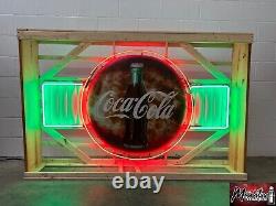 Vintage 1950's COCA COLA Coke Button Neon Sign Mancave / Restaurant Decor