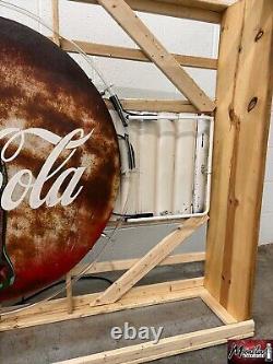 Vintage 1950's COCA COLA Coke Button Neon Sign Mancave / Restaurant Decor