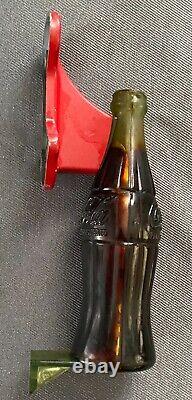 Vintage 1950's Coca-Cola Bottle Metal & Plastic Door Pull
