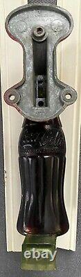 Vintage 1950's Coca-Cola Bottle Metal & Plastic Door Pull