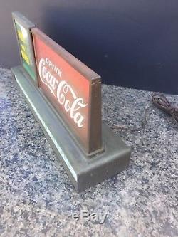 Vintage 1950's Coca-Cola Coke Light Up Motion Waterfall Sign Minty