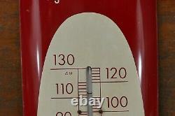 Vintage 1950's Coca Cola Coke Soda 30 Metal Cigar Shaped Thermometer Sign Works
