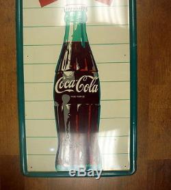 Vintage 1950's Coca Cola Fishtale Sign ENJOY THAT REFRESHING NEW FEELING