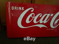 Vintage 1950's Coca Cola Sled Sign original