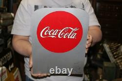 Vintage 1950's Coca Cola Soda Pop Display Rack Metal Sign