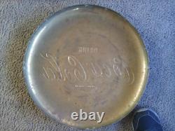 Vintage 1950's Coca Cola advertising Brass Button Sign 16 Diameter