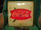 Vintage 1950's Coca-cola Fishtail Illuminated Pam Advertising Clock Sign