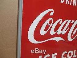 Vintage 1950's Drink Coca Cola sign No Reserve