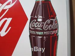 Vintage 1950's Drink Coca Cola sign No Reserve