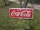 Vintage 1950's Metal Coca-Cola Sign 5ft X 2ft Original! Great Large Size