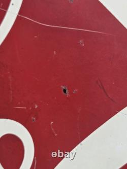 Vintage 1950's Metal Coca-Cola Sign 5ft X 2ft Original! Great Large Size