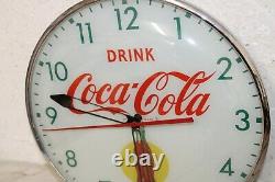 Vintage 1950's Pam Coca Cola Clock Sign