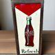 Vintage 1950s COCA COLA Sign BOTTLE ADVERTISING Vertical