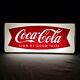Vintage 1950s Coca Cola Fishtail Store Display Light Sign Of Good Taste Soda Pop