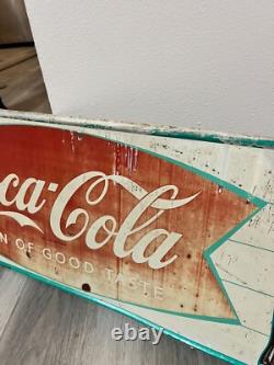 Vintage 1950s Coca Cola Sign Of A Good Taste Sign