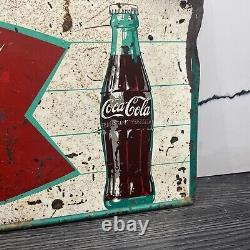 Vintage 1950s Coca Cola Sign Of A Good Taste Sign