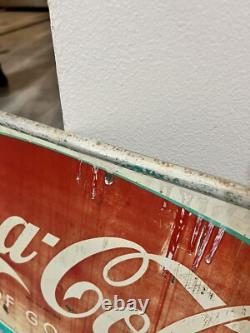 Vintage 1950s Coca Cola Sign Of A Good Taste Sign