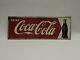 Vintage 1950s Original Coca Cola Arrow & Bottle Soda Pop Tin Advertising Sign