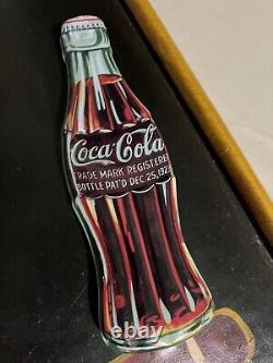 Vintage 1950s Wooden Coca Cola Chalkboard Menu Sign Rare