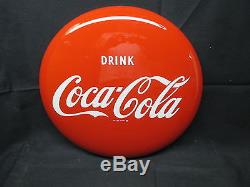 Vintage 1953 Drink Coca Cola 16 Button Sign Near Mint No Reserve