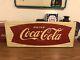 Vintage 1953 Drink Coca Cola Sleigh Tin Sign 44x16 AM 53 Coke Soda Fishtail Sled