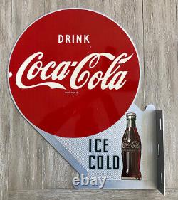 Vintage 1954 Era Drink Coca-Cola Sign Reissue