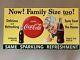 Vintage 1955 Coca Cola Sprite Boy Cardboard Now! Family Size Too! 20 x 36