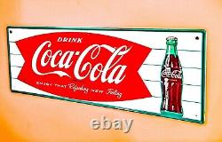 Vintage 1956 Coca-Cola Single-Sided, 1927 Design Tin Advertising Sign