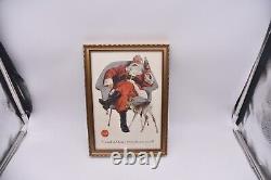 Vintage 1956 Coca-Cola merry Christmas to all framed rare