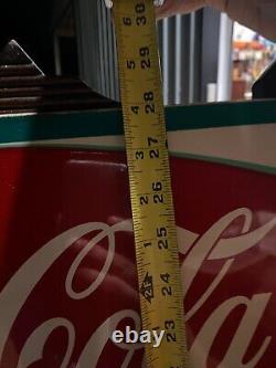 Vintage 1960 RARE MINTY NOS Coca-Cola KING SIZE Carton Metal Sign 28 x 20