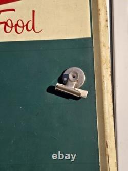 Vintage 1960's Coca Cola Fishtail Chalkboard Sign Menu Board w Clipped Corner