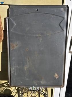 Vintage 1960's Coca Cola Fishtail Chalkboard Sign Menu Board w Clipped Corner