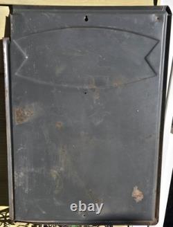 Vintage 1960's Coca Cola Fishtail Chalkboard Sign Menu Board w Clipped Corner