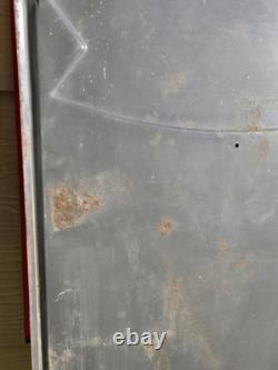 Vintage 1960's Coca Cola Fishtail Chalkboard Sign Menu Board w Clipped Corner