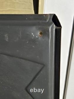 Vintage 1960's Coca Cola Fishtail Chalkboard Sign Menu Board w Clipped Corner