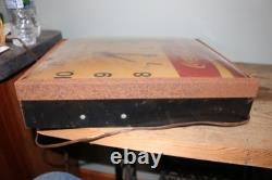 Vintage 1960's Coca Cola Soda Pop 16 Lighted Swihart Metal Clock Sign WORKS