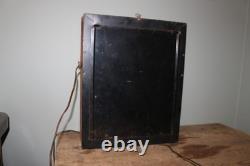Vintage 1960's Coca Cola Soda Pop 16 Lighted Swihart Metal Clock Sign WORKS