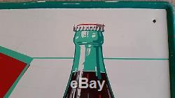 Vintage 1960's Coca Cola fishtail sign