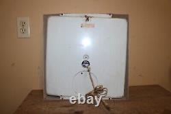 Vintage 1960's Drink Coca Cola Fishtail Soda Pop 16 Lighted Clock Sign RUNS