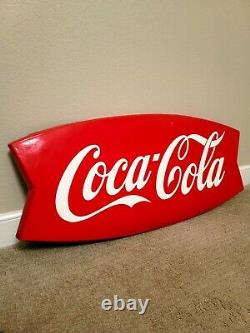 Vintage 1960's Era Coca-Cola 42 Fishtail Sign