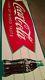 Vintage 1960s Coca-Cola Fishtail Bottle Metal sign country store soda pop