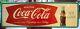 Vintage 1960s Coca Cola Fishtail Metal Bottle Sign, 53 x 17, Robertson 4-63
