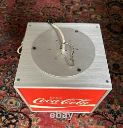 Vintage 1970's Coca-Cola Cashier's Aisle Rotating Light-Up Sign Needs Motor