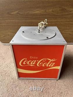 Vintage 1970's Coca-Cola Cashier's Rotating Light-Up Sign