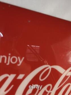 Vintage 1970s Coca Cola Plexiglass Advertising Sign 22x 19.5